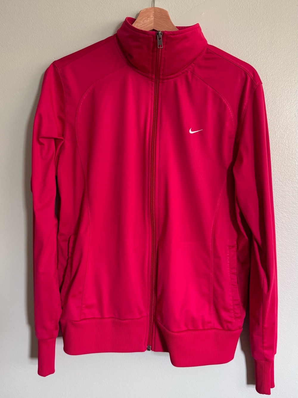 Nike Women's Hot Pink Full-Zip Bomber Jacket